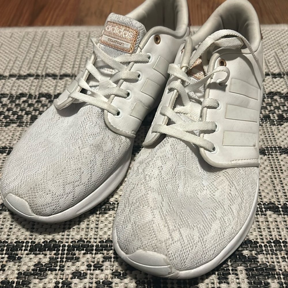 Adidas neo runner white lace and rose gold